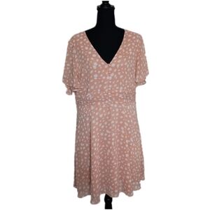 🩷 Madewell Ruched-Waist Mini Dress in Star Shower Size 16